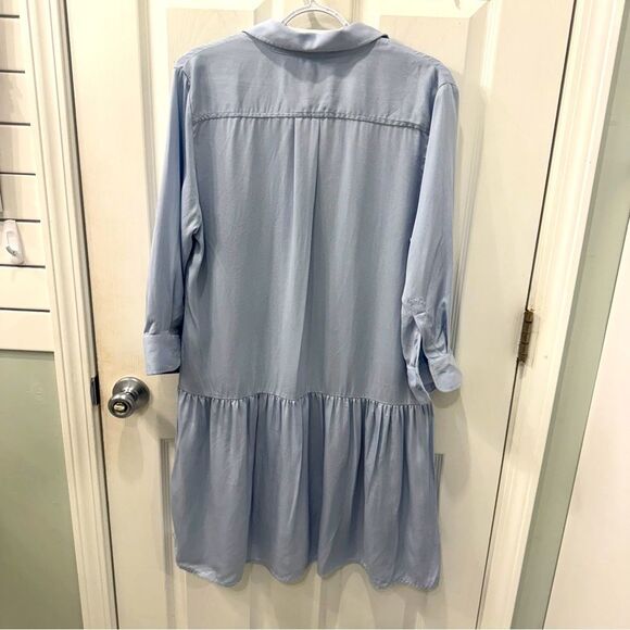 The Shirt by Rochelle Behrens in Soft Blue 100% Tencel size medium- EUC! - Picture 8 of 15
